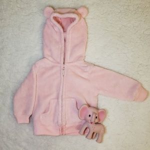 Carter's Inft Pink Fleece Jacket 6mo